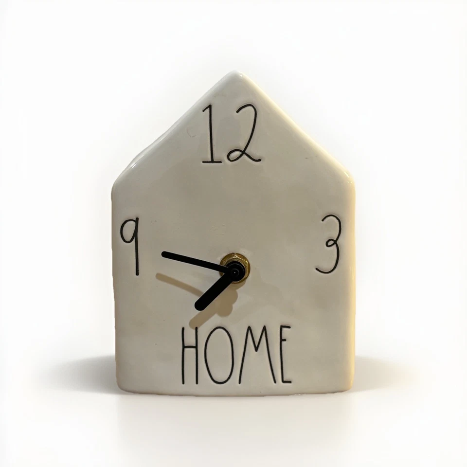 Rae Dunn HOME Ceramic Clock by Magenta Artisan Collection Modern Farmhouse Decor - Image 1 of 4