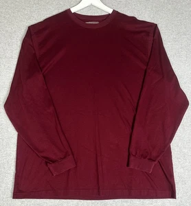 Neu ohne Etikett LL Bean Hemd Herren XL groß weinrot Langarm Rundhalsausschnitt traditionelle Passform Baumwolle - Bild 1 von 11