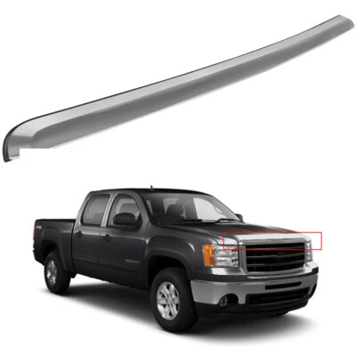 For 2007-13 GMC Sierra 1500 Front Upper Grille Hood Molding Trim GM1235109 - Изображение 1 из 4