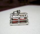 VINTAGE 925 STERLING SILVER LOBSTER IN TRAP CAGE 3D CHARM PENDANT 2.4 GRAMS