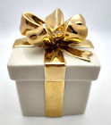 Mikasa Fine Porcelain Holiday Elegance Gift Box Trinket Jewelry Present Box 3.5”