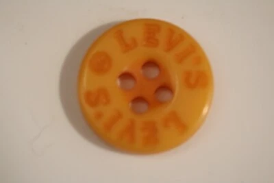 "Lote de 10 camisas de repuesto extra de repuesto LEVI'S NOS botón amarillo acrílico 5/8""" Foto 1 de 4