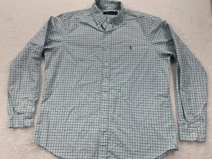 Polo Ralph Lauren Long Sleeve Button Down Up Blue Size XL Color Logo - Picture 1 of 8