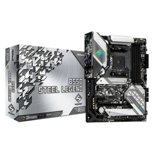 Carte mère ASRock B550 Steel Legend ATX AMD Ryzen 5000/4000/3000 AM4 DDR4 - Photo 1/4