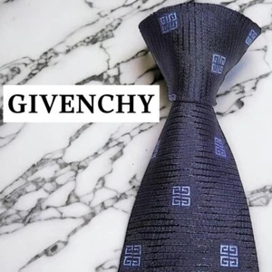 Luxury Givenchy Navy 4G Glossy Check - Picture 1 of 10