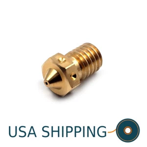 M6 Brass Nozzle E3D V6,Prusa MINI, MK2, MK3 Compatible - Picture 1 of 2
