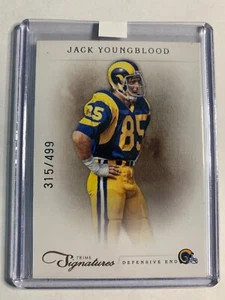 Panini Prime Signatures 2011 #D/499 Jack Youngblood #77 Salón de la fama - Imagen 1 de 2