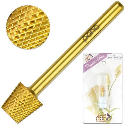 Broca profesional para uñas de carburo de oro de relleno cónico de 4 semanas de grano medio Foto 1 de 4