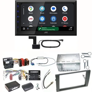 JVC KW-M595DBT Android Auto CarPlay Einbauset für Audi A4 B6 B7 Seat Exeo - Bild 1 von 1