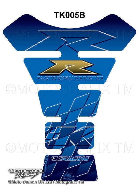 KAWASAKI ZX6/ZX7/ZX9/ZX10/ZX12/ZX14  3D Gel Tankpad MOTOGRAFIX Part:TK005B     Foto 1 de 1