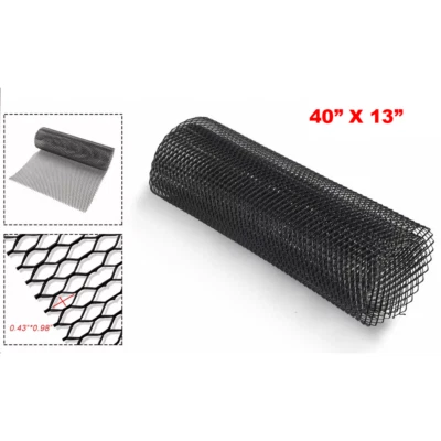 40x13" Car Black Grille Mesh Net Sheet Aluminum Rhombic Auto Grill Universal US — 第 1/4 张图片