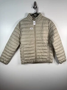 BNWT Gap Womens Full Zip Cold Control Ripstop Puffer Jacket Beige M 22.5x27 - Picture 1 of 10