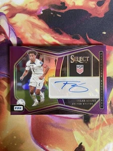 2023-24 Panini Select FIFA Purple Pitchside Sig Tyler Adams /49 - Picture 1 of 10