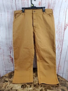 Dickies Jeans Mens 42 X 30 Relaxed Fit Duck Carpenter Jean Color Brown Duck - Picture 1 of 15