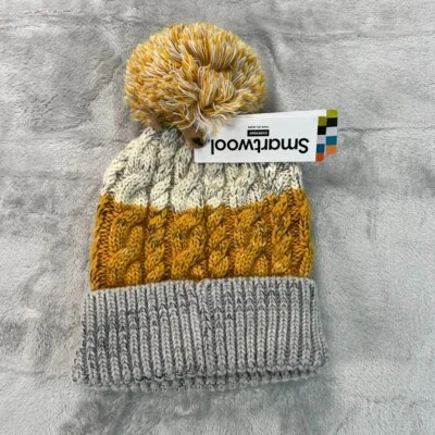 Smartwool Isto Retro Beanie Womens One Size Honey Gold Wool Blend SW011500F22 - Image 1 of 4
