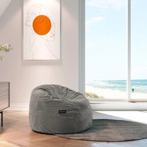 The Joey, Memory Foam Children's Bean Bag Chair / Pod (80 x 80cm) (Light Grey) - Picture 1 of 5