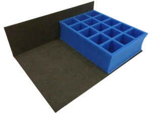 KR Tray for Warhammer Citadel SKIRMISH/BATTLE/CRUSADE case 15 HQ/troop 40mm base - Picture 1 of 1