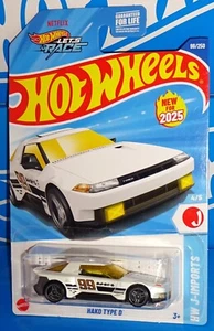 Hot Wheels New For 2025 HW J-Imports Series #98 HAKO Type D White w/ FC3s - Picture 1 of 2