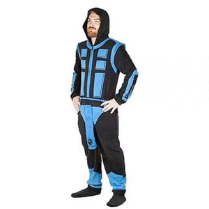 Traje de unión azul Mortal Kombat para hombre Sub Zero pijama disfraz cosplay nuevo S, M - Imagen 1 de 5