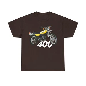 Yamaha DT400 Classic Japanese Dirt Bike Motorcycle T Shirt , Printed in USA - Picture 1 of 7