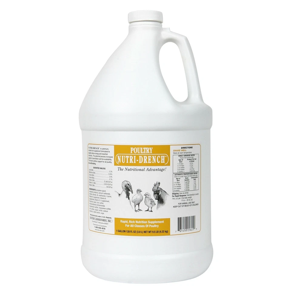 BOVIDR LABORATORIES Nutri Drench Poultry Gallon Energy Support