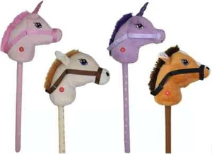 Kids Hobby Horse Unicorn with Galloping Neighing Sounds Childrens Christmas Gift - Picture 1 of 54