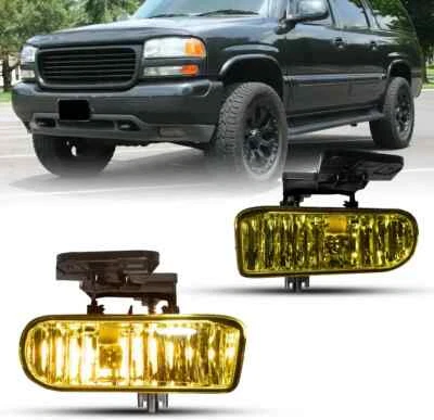 Pair Fog Lights For 2000-2006 GMC Yukon/99-02 Sierra 1500 2500 3500 Bumper Lamps - Image 1 of 4