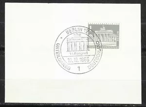 Germany West Berlin 1965 Sc9N120 Mi 140 Brandenburg Gate.Unteilbares Deutschland - Picture 1 of 1