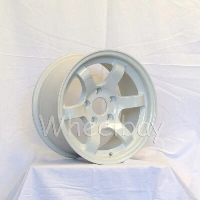 1 PC ONLY ROTA WHEEL GRID CONCAVE 15x8  5X114.3 20 WHITE  14.9 LBS — 第 1/3 张图片