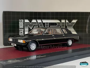 MATRIX SCALE MODELS 1/43 Peugeot 604 Heuliez Limousine 1980 BLACK MX41604-012 - Foto 1 di 3