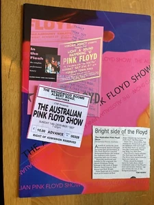 Australian Pink Floyd Programme And Ticket 1997 With Extras See Pics - Picture 1 of 5