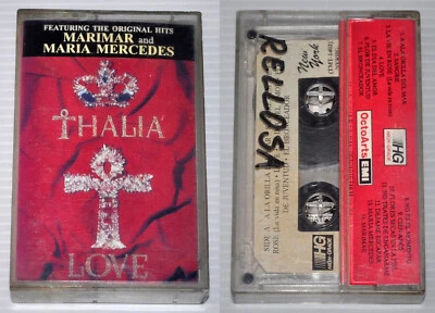Philippine Press Mexican THALIA LOVE Marimar, Maria Mercedes Cassette TAPE - Image 1 of 4