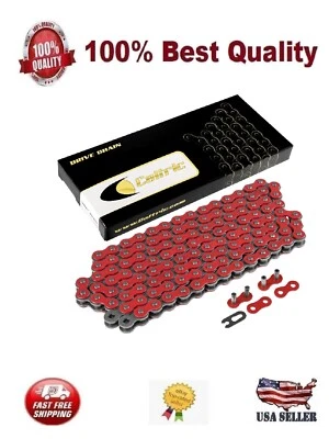Cadena de transmisión roja para Honda CR125R CR250R Cr450R CR480R CR500R 1978-2007 Foto 1 de 4