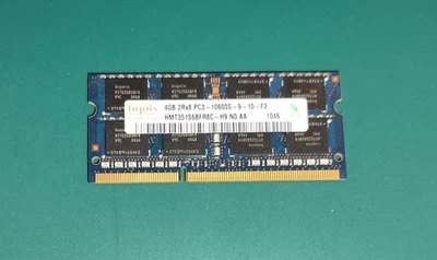 1x4GB Memoria Ram DDR3 Sodimm Hynix 4GB 2Rx8 PC3-10600S-9-10-F2 - 1333Mhz - Immagine 1 di 3