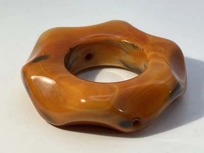 ENORME Cornalina Ágata Donut Cuentas Perforadas Facetadas Sutiles, Bandas 54mm X 16mm Foto 1 de 4