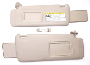 2001-2007 Toyota Highlander Sun Visor Set- Tan / Brown OEM - Bild 1 von 15