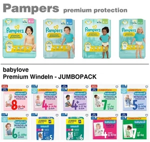 Pampers babylove Windeln Premium Protection - Jumbo Pack - verschiedene Größen - Bild 1 von 14
