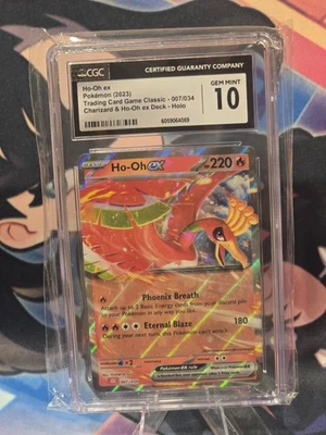 Pokemon Juego de Cartas Coleccionables Ho-Oh EX Colección Clásica CGC 10 Gemas Como Nuevo Foto 1 de 2