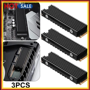 M.2 2280 Heat Sink Aluminum Alloy SSD Cooler for PS5 Game Console (Black) - Afbeelding 1 van 12