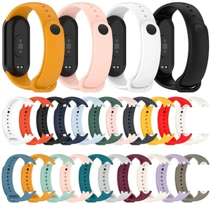 Silikon Uhrenarmband mit Edelstahl Plug für EdelstahlMi Band 9/9 NFC/8/8 NFC - Picture 1 of 41