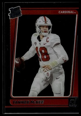2023 Panini Chronicles Draft Picks #48 Tanner McKee Clearly Donruss Rookie - Image 1 of 2