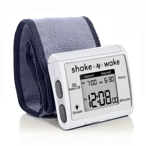 Silent Vibrating Alarm Clock Wearable Dual Alarm Adjustable Snooze Lightweight" - Picture 1 of 7