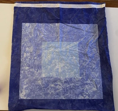 Funda de almohada vintage Marimekko Tasan azul Isola Finlandia 2000 hecha en casa 24,5" X 26" Foto 1 de 4