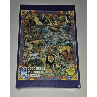 NOS FX Schmid Jigsaw Puzzle 1000 Pieces Extinct Animals And Then There Were None - Image 1 of 4