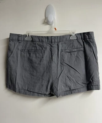 Pantalones cortos informales para mujer Merona talla grande 16 gris 100 % algodón Foto 1 de 4