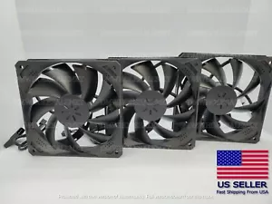 10 PACK - WHOLESALE Black Frame 120mm Quiet Computer Case Cooling Fan 12V 4 Pin - Picture 1 of 9