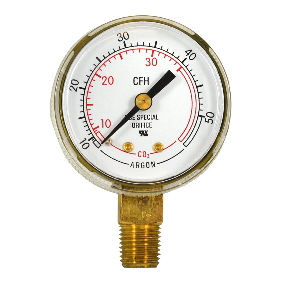 2" x 50 CFH Welding Regulator Repair Replacement Gauge 1/4 NPT For Argon, US-017 - Image 1 of 1