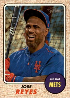 2017 Topps Heritage #332 Jose Reyes - NM-MT ID:10866 - Image 1 of 2
