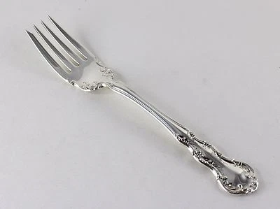 Tenedor de ensalada Wallace Old Atlanta de plata esterlina - 6 1/4 pulgadas - sin monogramas Foto 1 de 3