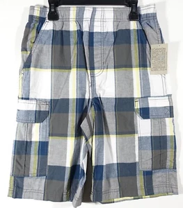 Pull On Cargo Shorts Boys 14/16 Elastic Waist Pockets Canyon River Blues - Picture 1 of 8